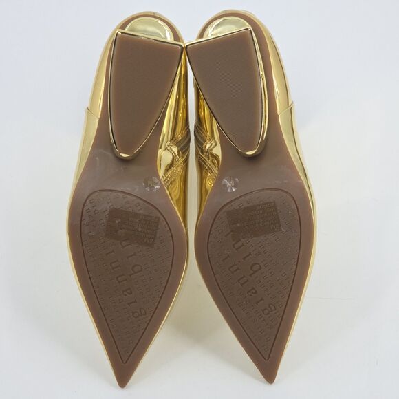 Gianni Bini Harrison Ankle Boots Booties Womens Size 8 Metallic Gold Party Club - Picture 8 of 12